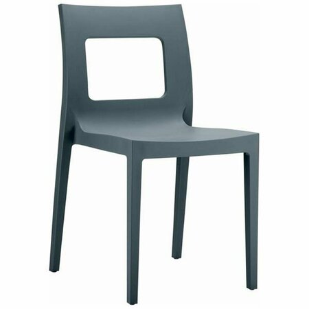 SIESTA Lucca Dining Chair Dark Gray, 2PK ISP026-DGR